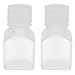 Aexit 2 Pcs Bottles & Jars 125ml Plastic Square Wide Mouth Chemical Sample Reagent Reagent Bottles Bottle Thickening