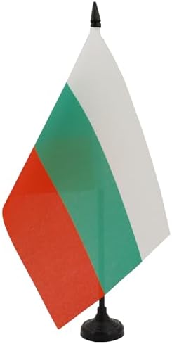 BANDERA de MESA de BULGARIA 21x14cm - BANDERINA de DESPACHO BÚLGA...