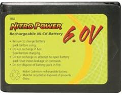 Again & Again R60-NITRO 6.0 Volt Nitro NiCd Battery