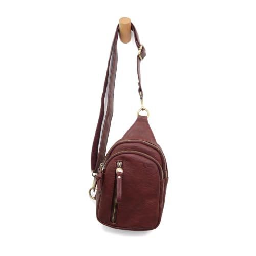 Image of Joy Susan Skyler Sling Bag: Vegan Leather, Zippered Closure, Brass Plated Hardware