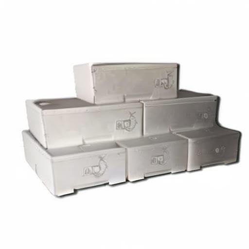 Caja Térmica de Poliestireno Para Transporte de Alimentos - 6 Unidades (6 kg)