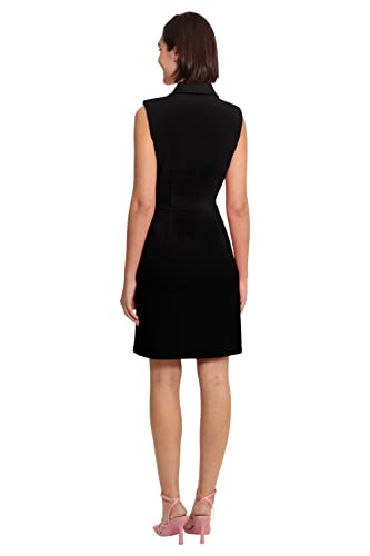 Image of Donna Morgan Women's Donna Morgan Women's Dresses Lapel Collared Career Sheath Dress Office Workwear Desk to Dinner Event Reception Ceremony