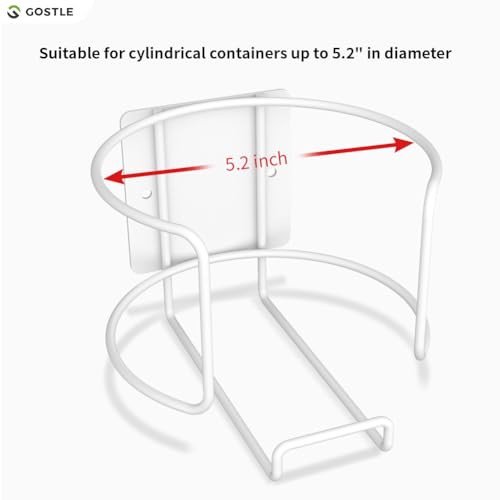 Soporte de pared para toallitas húmedas de fácil instalación en plástico blanco 4