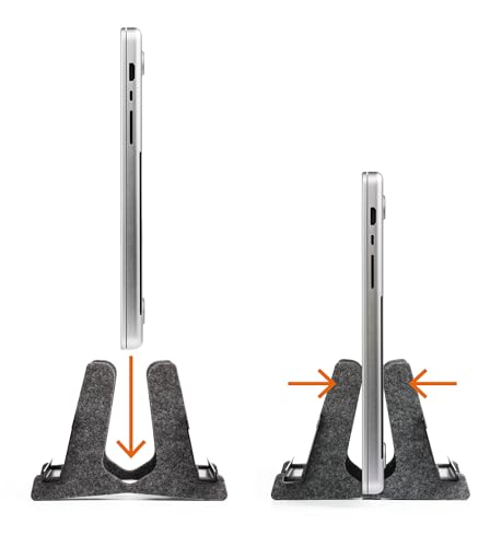 Soporte Vertical para Laptop Durable con Estante para Móvil miniatura 3