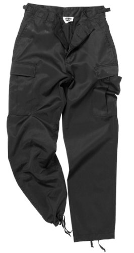 Mil-Tec Mixte Us Type Bdu Ranger Noir Pantalons, Noir, 3XL EU