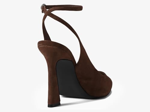 Image of Womens Closed Toe Ankle Strap Heels Pointed Toe Pumps Shoes Slingback High Heel Wedding Dress Shoes