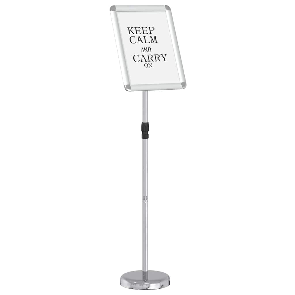 Espositore per Fiere Argento 30x25x128cm Alluminio Regolabile per Interni ed Esterni Portatile Portatile Ideale per Fiere, Esposizioni, Presentazioni, Marketing, Eventi, Negozi, Ufficio