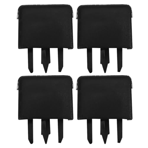 VALICLUD Clip de Ventilation de Climatisation Voiture en Plastique Abs Noir, 4 Pièces, Résistant à L'usure, Installation Facile pour Grille D'aération Automobile