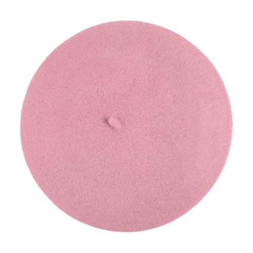Wool Beret Hat French Hats Fashion Ladies Beret Caps for Women Girls Lady Boina Amarillo Mostaza, marrón, M