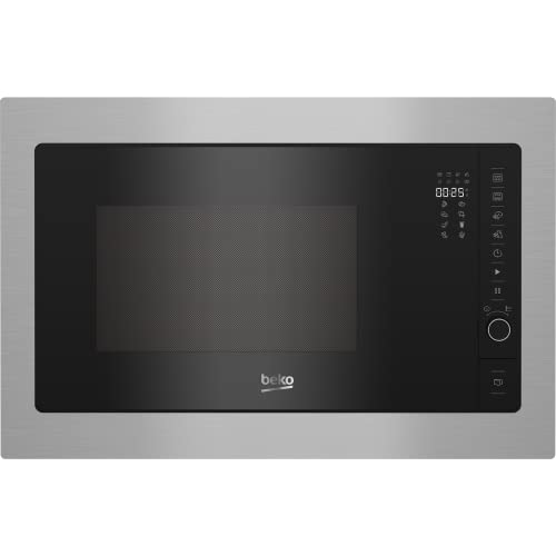 Beko 900W 25 Litre Built In Microwave and Grill - Stainless Steel