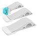 Wundermax Decorative Door Stopper With Free Bonus Holders, Door Stop Works on All Floor Surfaces, Premium Rubber Door Stops, The Original (3, White)