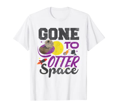 Carino Otter Amante Camicia Andato A Otter Spazio Giochi Di Parole Ragazzi Ragazza Kid Maglietta