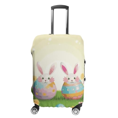 Happy Easter Day Printed Luggage Cover Protector, Fits 18-32 Inch Luggage