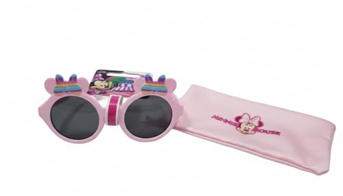 Image of STRIDERS Disney Minnie Sunnies Rainbow Sunglasses Pink Kids Fashion Eyewear UV Protected Durable Frame Perfect Outdoor Summer Accessory
