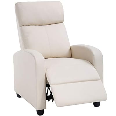 FDW Recliner Chair for Living Room Home Theater Seating Single Reclining Sofa Lounge with Padded Seat Backrest from FDW