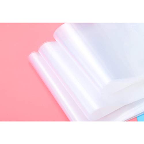 NUOBESTY 20 peças de capas transparentes para livros de plástico A4 capa protetora para caderno prot