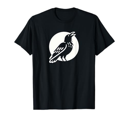 Cuervo de contorno simple Camiseta