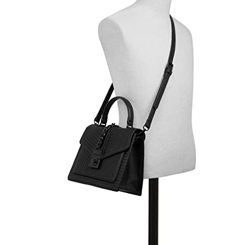 ALDO Bolsa feminina Jerilini com alça superior, Preto, Small