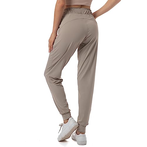 Image of Haowind Joggers for Women with Pockets Elastic Waist Workout Sport Gym Pants Comfy Lounge Yoga Running Pants