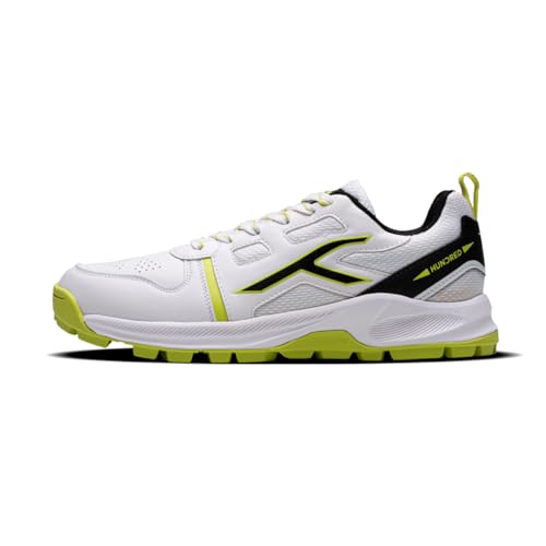 Image of Hundred HyperTurf Cricket Shoes | TerraSpike Rubber Studs Men | Embedded Support Plate for Stability | Lightweight & Durable | Ideal for Turf, Ground & Hard Surfaces