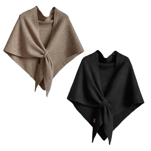 Womens Solid Color Scarf Knitted Pashmina Wraps Shawl Casual Soft Comfortable Sweater Shawl for Daily Wear