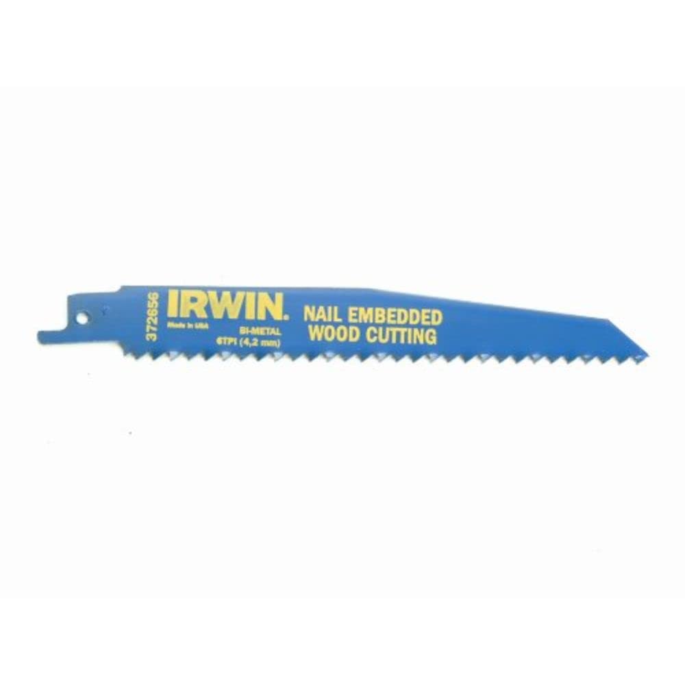 Irwin 10506429 Sabre Saw Blade 656R 150Mm Nail Embedded Wood Pack Of 2 5706915064292
