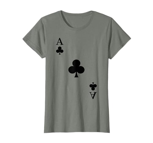 carte à jouer As de trèfle carnaval costume poker T-Shirt