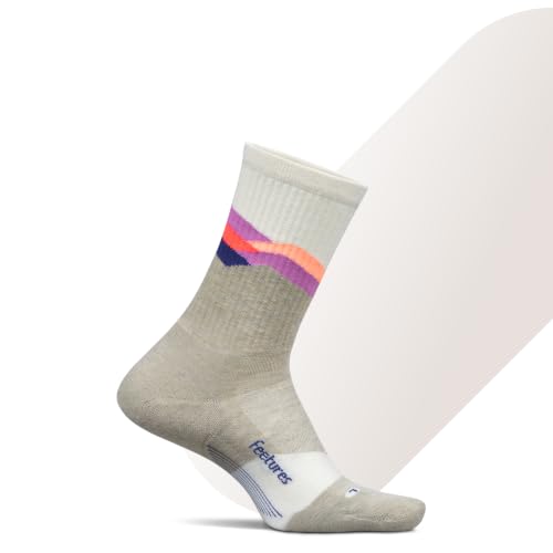 Image of Feetures Trail Max Cushion Mini Crew Sock - Hiking Socks for Men & Women