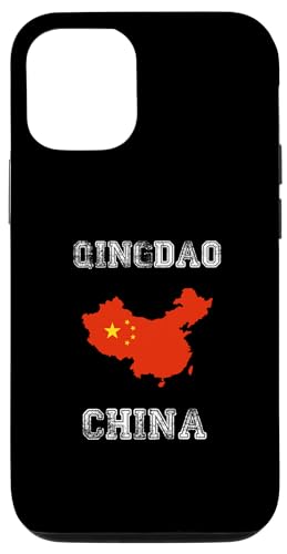 Carcasa para iPhone 15 China Bandera angustiada Orgullo de Qingdao