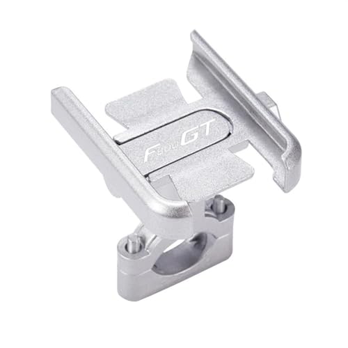 Support téléphone moto F800GT en aluminium argent anti-vibration