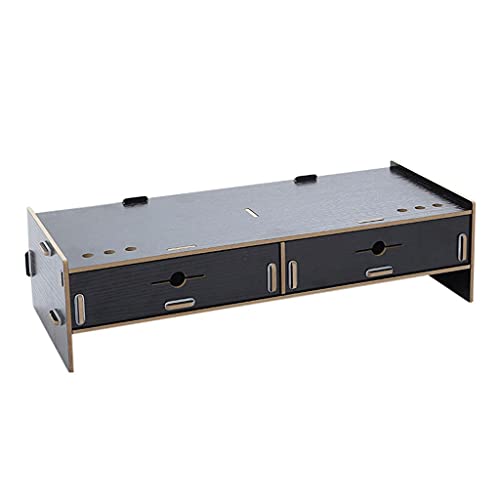 Base para laptop elevadora con cajón y soporte para teléfono miniatura 1