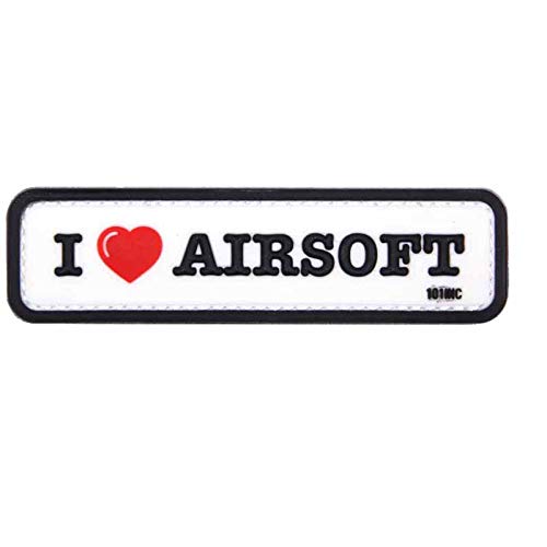 Emblem 3D PVC I love AIRSOFT weiß #16070 Cover