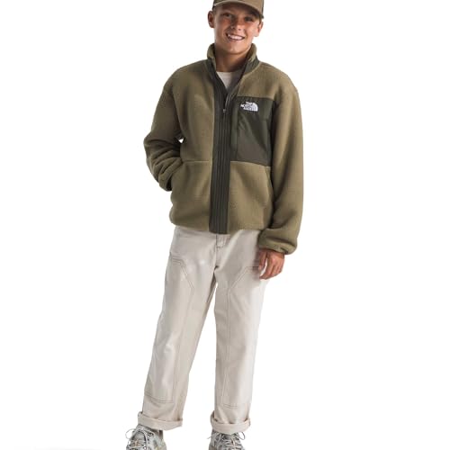 Image of THE NORTH FACE Boys' Yumiori Full Zip Jacket | Lightweight Fleece Coat, Embroidered Logo & Zip Chest Pocket