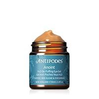 Antipodes Anoint H₂O De-Puffing Eye Gel – Hydrating Eye Gel for Puffy Eyes, Dark Circles & Eye Bags – Coffee, Cucumber & Manuka Honey – All Skin Types – 30ml