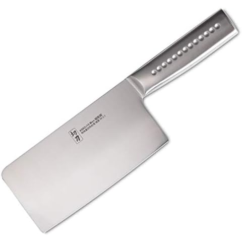 Meat Cleaver, MATTSTONE HILL 7 Inch Chinese Cleaver Knife - Vegetable Cleaver, Asian Chef Knife, German Steel, 304 Stainless Steel Handle Cover
