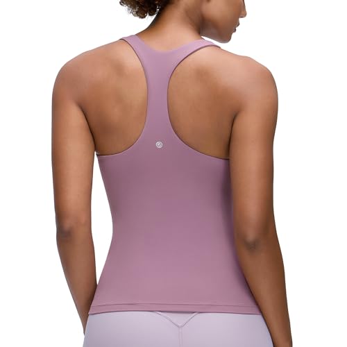 Image of CRZ YOGA Butterluxe Racerback Tank Tops | Light Support, Built in Bra, Removable Pads, Yoga, Extremely Soft, Scoop Neck, for Women