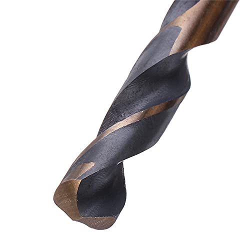 MyncbD Broca Juego de Brocas helicoidales HSS 4241 con vástago de 1/2 Pulgada, 8 Piezas, Broca helicoidal de 9/16 a 1 Pulgada para Madera y Metal (Color : with Case)