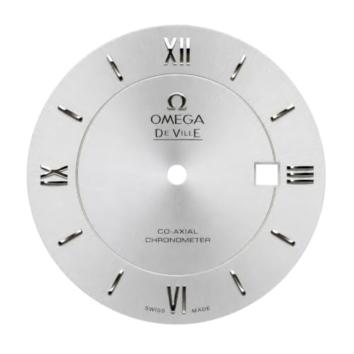Image of ROUHO Stainless Steel Watch Dial 8215 Movement Metal Watch Face 33.9mm 33.2mm Roman Numerals Repair Replacement Spare Part for Omega De Ville - A5 33.9mm