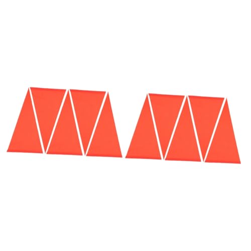 GALPADA 2sets Bicycle Safety Flag Triangular Flag PVC Construction Improve Visibility Easy to Install Carry 5pcs*2