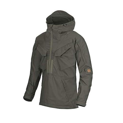 Helikon-Tex Bushcraft Pilgrim Anorak Outdoor Jacke -DuraCanvas- Taiga Green