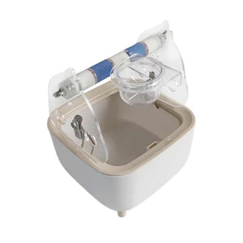 Generic Parrot Training Toilet Stand Bird Perch with Waste Bin Gym,Portable,Training Toy Dropping Station Parrot Perch for Parakeets, Blue