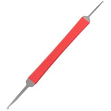 E-outstanding Metal Double Head Spring Hook Repair Maintenance Tool Musical Instrument Needle Spring Repairer Woodwind Instrument Repair Tool Clarinet Spring Hook for Sax Clarinet Oboe Flute Piccolo
