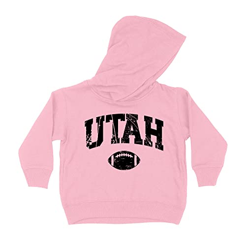 Football Utah Collegiate Kids Hoodie Sweatshirt Toddler 5T Light Pink