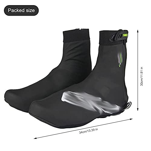Wssbk Cycling Shoe Covers Waterproof, Windproof And Warm Neoprene Overshoes Men And Women Overshoes Winter Shoe Cover (Color : Black, Size : L41-43) #TOP3
