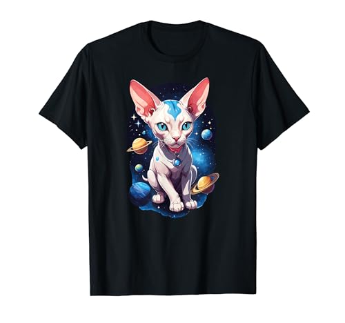 Cosmic Sphynx Cat T-Shirt
