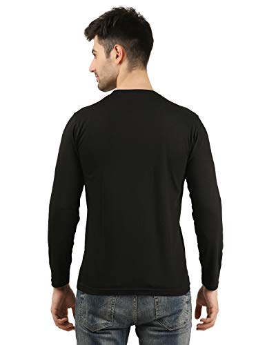Image of Apna Time Aayega Printed Regular Fit Full Sleeves T-Shirts for Men
