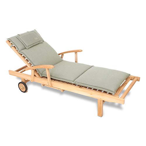 ROG garden-line AU95: Auflage FÜR Liege 196 x 58 cm - Taupe (GRAU)