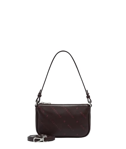 Sac crossbody rose et violet foncé Liebeskind Berlin petit format en cuir imprimé monogramme