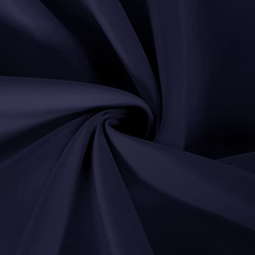 Image of sancua 2 Pack Navy Tablecloth 54 x 54 Inch, Stain and Wrinkle Resistant Square Table Cloth - Washable Polyester Table Cover for Dining Tables, Buffet Parties and Camping