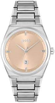 BOSS Herrenuhr Circuit - Edelstahlarmband Silber Mit Schwarzem Zifferblatt